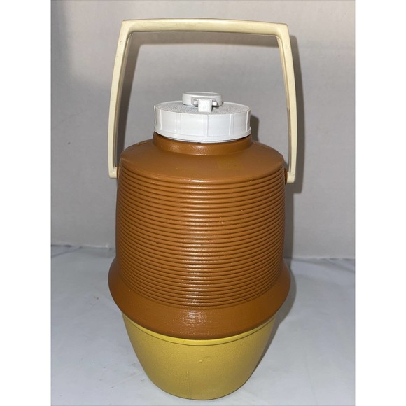 Vintage Poloron SEARS Drink Cooler, Green & White, 1 /2Gallon, Vacucel Insulated - Picture 3 of 12